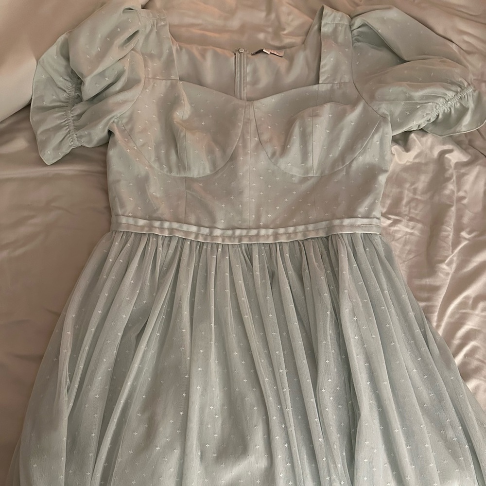 Ivy city co XXL sea foam ballerina dress